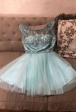 Blue dress only worn once size L