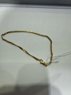 14k Cuban link bracelet