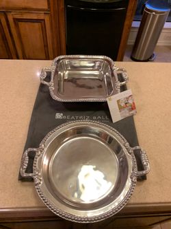 Two Beatriz ball fine metalware