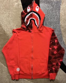BAPE Shark Full Zip Hoodie Size Medium 