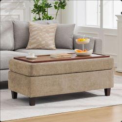 $115!! BRAND NEW Latitude Run Reversible Storage Ottoman / Coffee Table – Fully Assembled