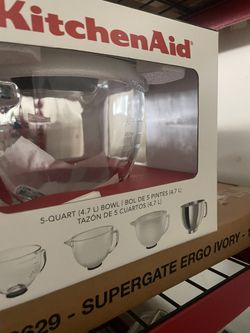 KitchenAid 5-Quart Stand Mixer Glass Bowl