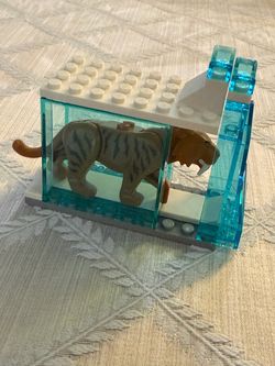 LEGO City Arctic Saber Tooth Tiger 60193 Frozen Ice Block Build As Is Complete