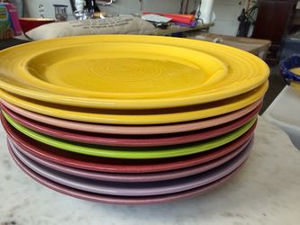 Metlox Colorstax dinner plates