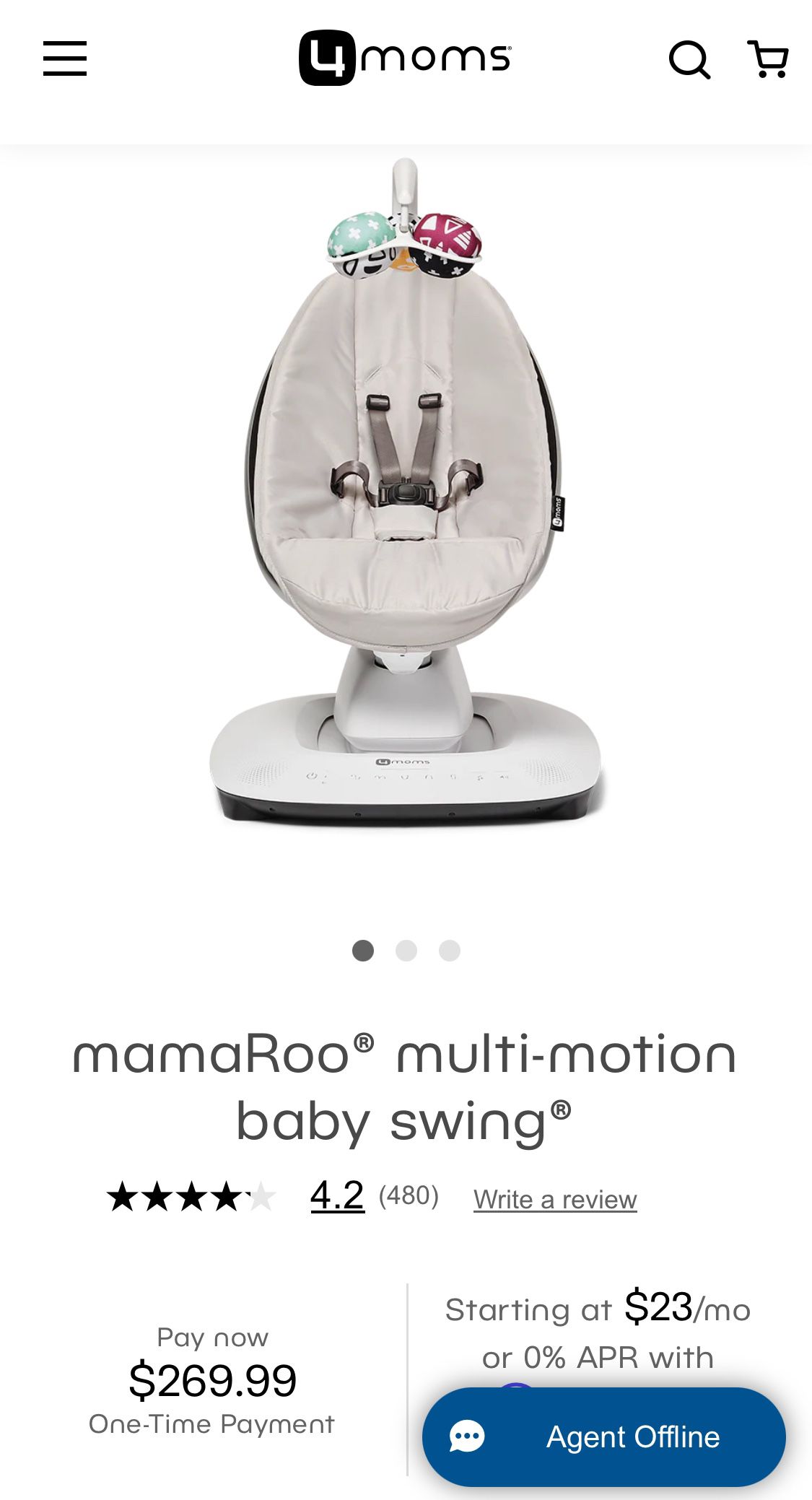 Brand New MamaRoo Multi Motion Swing