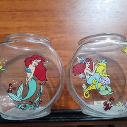 ORIGINAL DISNEY LITTLE MERMAID FISH BOWLS