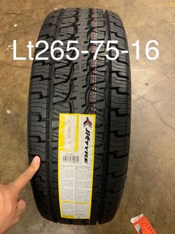 4 new lt265-75-16 Allterrain