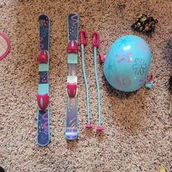 American Girl Ski Set