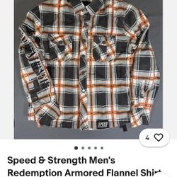 Speed & Strength Redemption Armored Flannel Riding Shirt XL