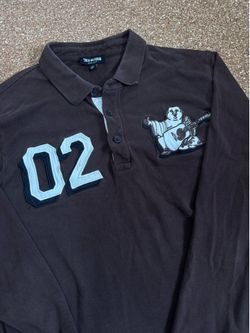 True Religion Long Sleeve Polo Shirt