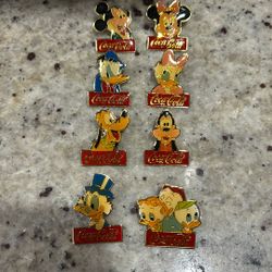 Walt Disney World 15th Anniversary Coca-Cola Disney Superstars Pin Set 