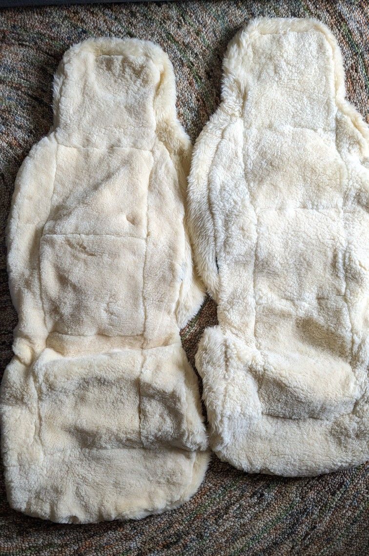 Real Sheepskin Seat Covers - Like New