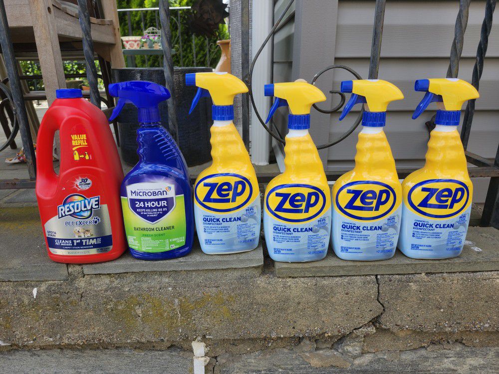 Zep, Resolve  Microban Cleaners