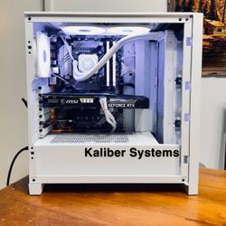 Custom White Gaming Computer with Intel i7, 3060 RTX Ti, 1TB NvME SSD