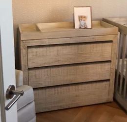 RESTORATION HARDWARE THAYER DRESSER AND CHANGING TOPPER