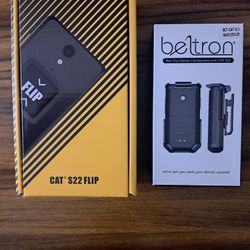 Open Box CAT S22 Flip Rugged Touch Screen Phone T-Mobile 🔓 GSM Unlocked