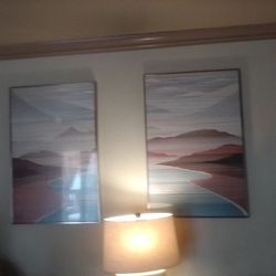 Picture Frames With Contempo  Art beautiful. Colors Moon. The. Beach
