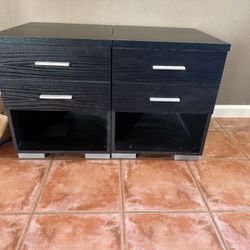 Night stands Set Of 2 BLack 