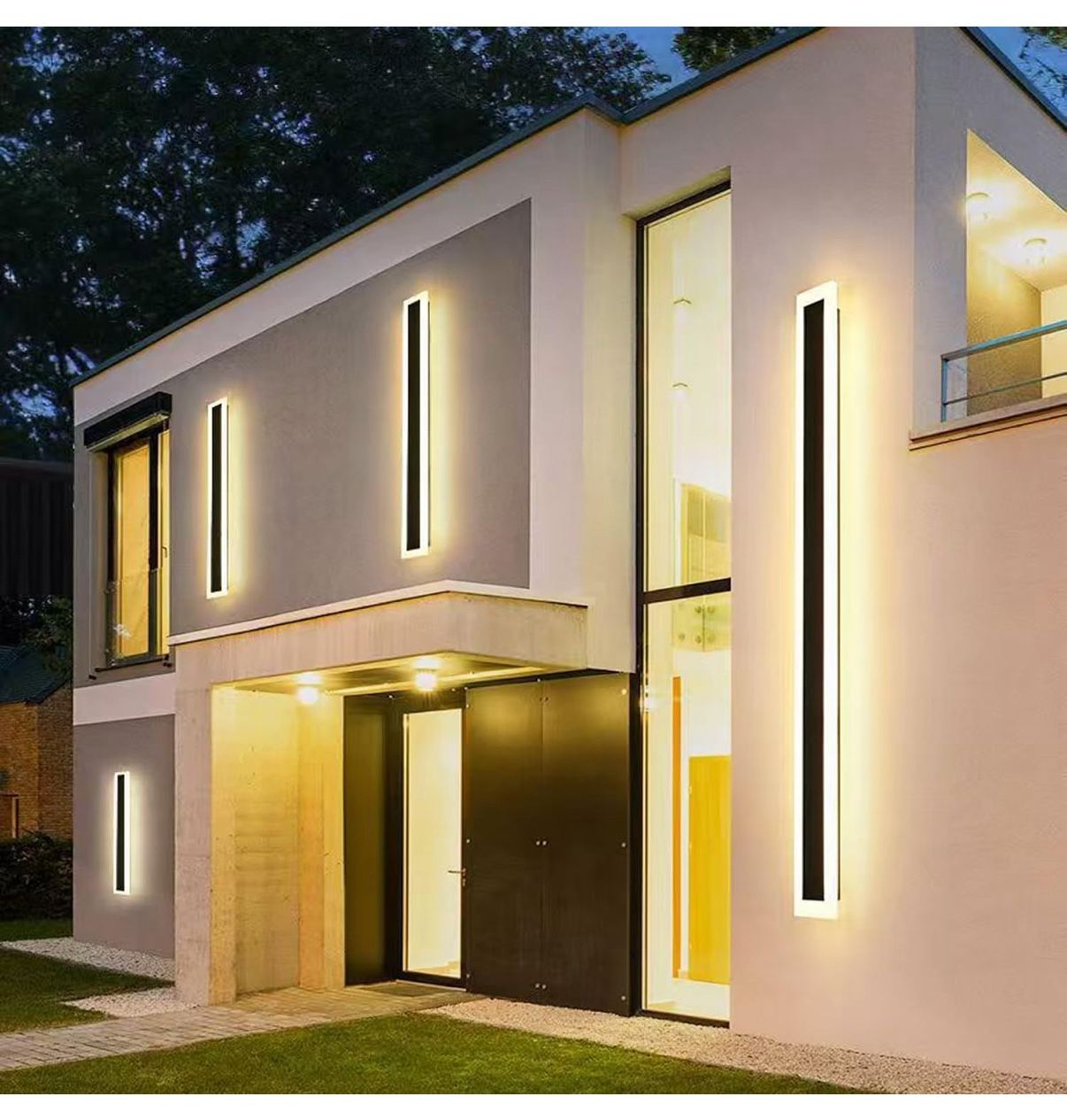 LED Outdoor Wall Light 23.6” 2 Pack
