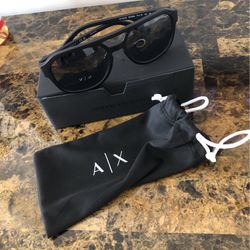 Armani Exchange Matte Black Sunglasses 