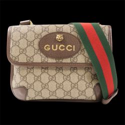 GG Neo Vintage GG Suprem Waist Bag  Coated Canvas Brown