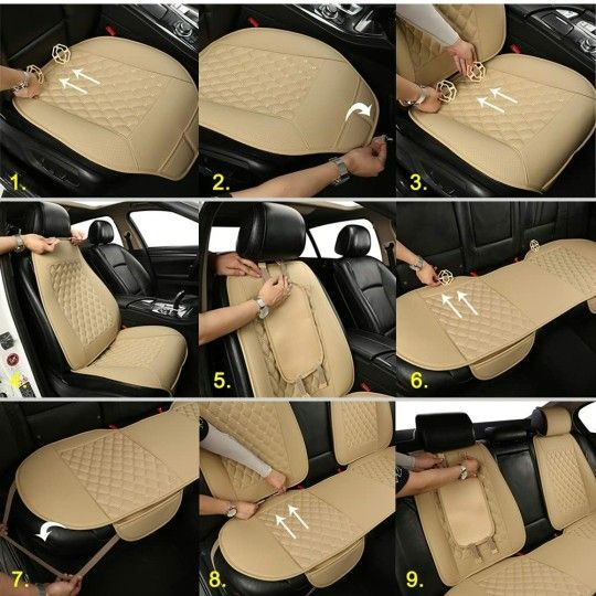Black Panther Full Set Car Seat Covers, Luxury Car Seat Protectors