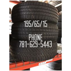 Used Tire For Sale 195/65/15 $40 each installed