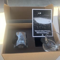 Yotes Glasses With A Puck