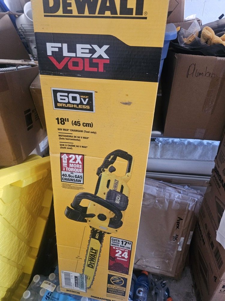 18" Dewalt Chainsaw 60v
