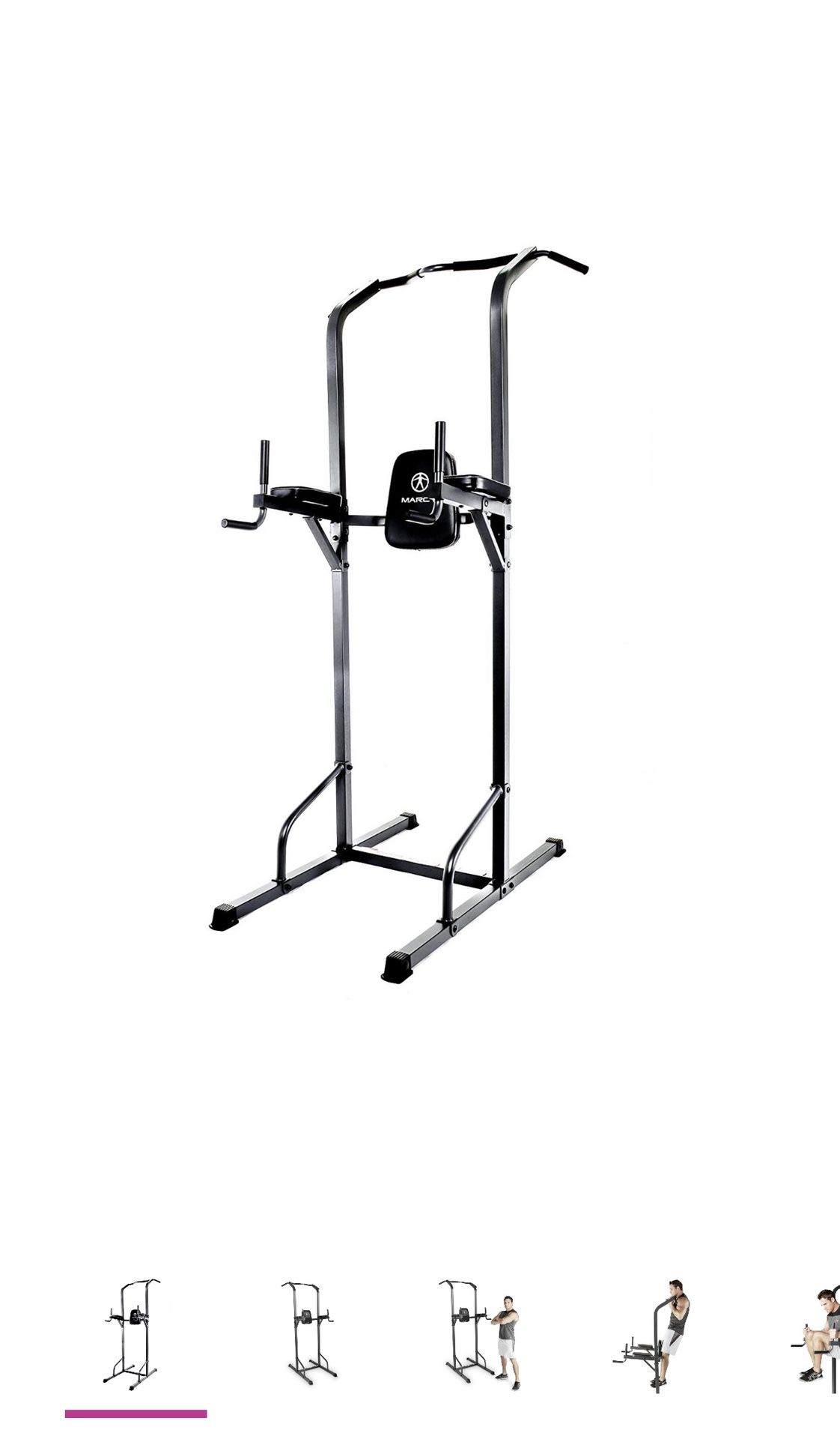 Marcy power tower 300 lbs user capacity pul ups bar dip station