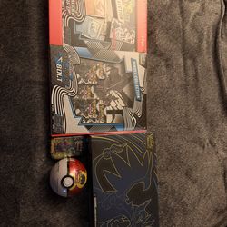 Black Bolt/White Flare bundle, Mega Charizard X ex Ultra Premium, 1 AH mini tin, 1 repeat ball tin