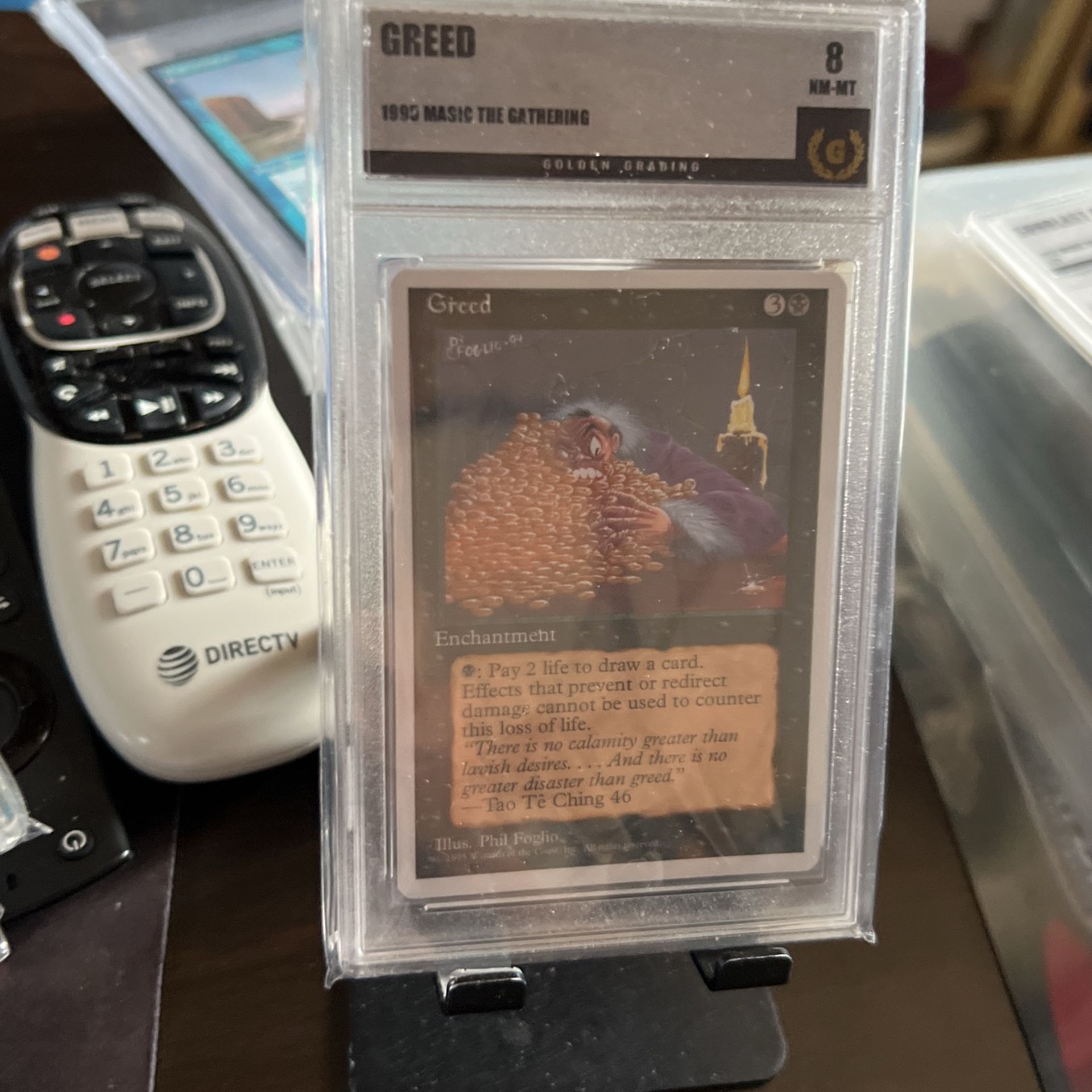Mtg Vintage 1995 Greed4th Edition. Graded9 Mint