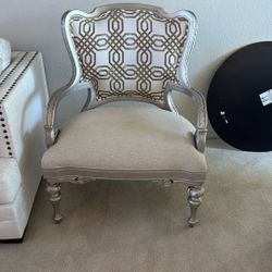 Silver Living Room Chair 
