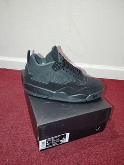 Jordan 4 Retro black trainers size 8 #sneakers #jordan