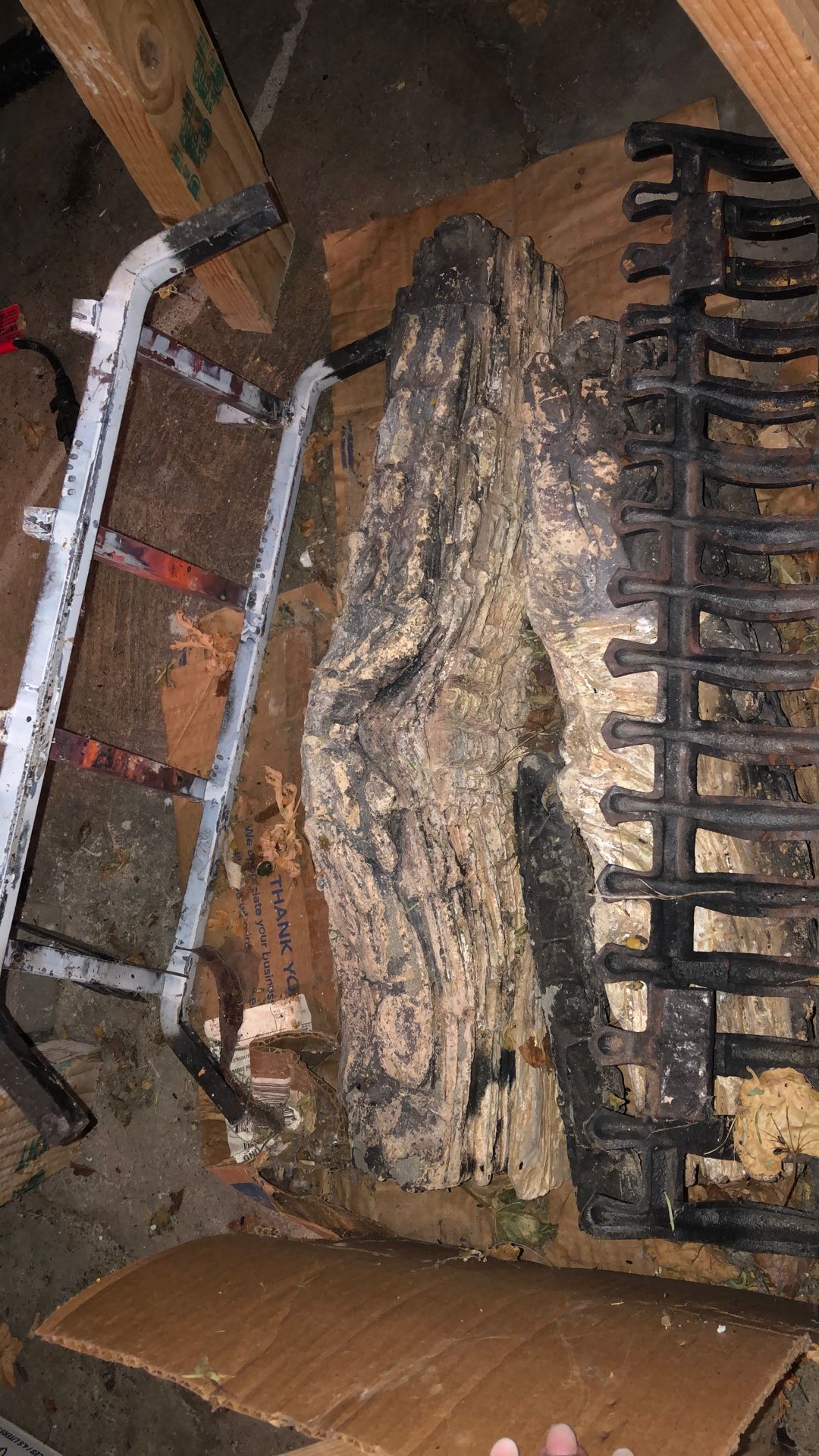 Gas fireplace Logs And Rack