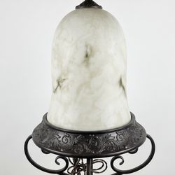 💎 LUXURY BARGAIN: Large Bronze & Marbleized Glass Pendant 1 for $120 / 3 for $300