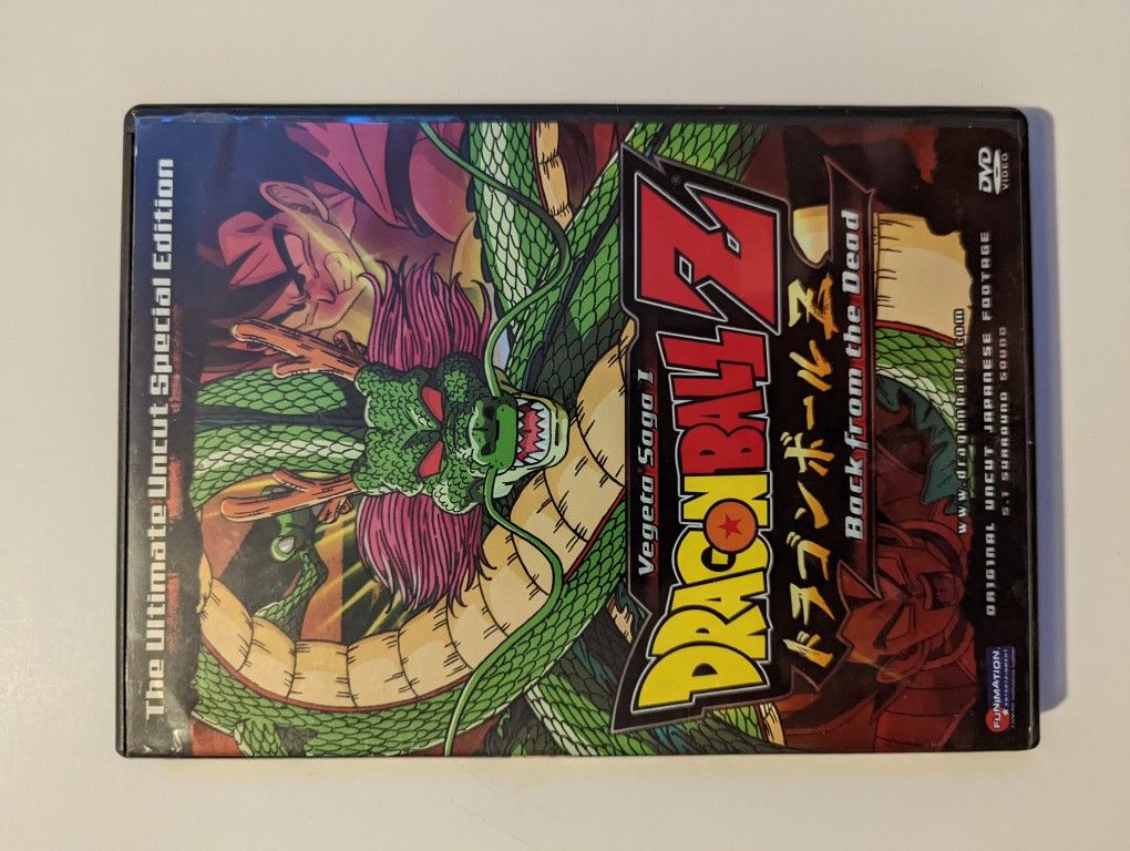 Dragonball Z Back From The Dead Vegeta Saga 1 Anime Dvd