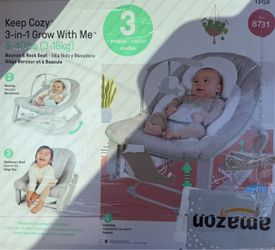 Ingenuity Keep Cozy 3-in-1 Grow With Me Bounce & Rock Seat