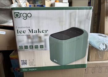 Orgo Products The Aspen Countertop Ice Maker, Bullet Ice Type, 33 lbs of Ice, Green