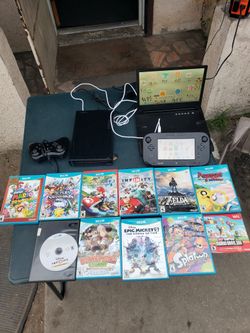 $240! G Story Monitor No Monitor $520! 16 Great Games. Nintendo wii U Black & Blue sonic. With all cables & controls. All for $700! Or trade are welco