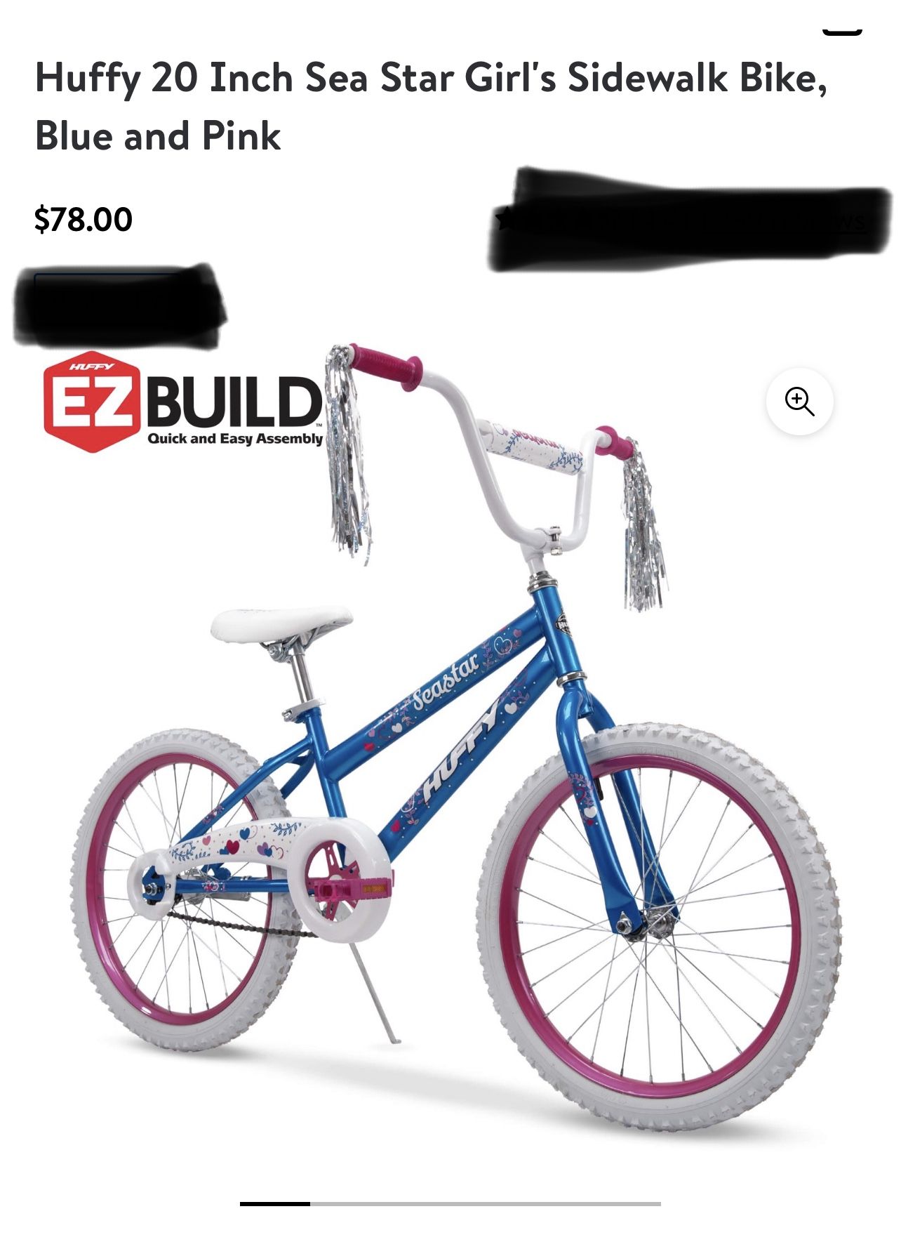 Huffy ez build bike 20 best sale inch