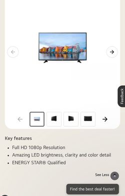 43" LG LED TV
