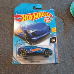 Hot Wheels HW Race Team 1/5 (2020) Blue Grand Cross Toy Car 192/250
