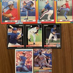 80s-90s Montreal Expos Baseball cards