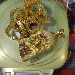 Franco Chain With Jesus Piece 