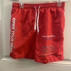 Red Swim Shorts 