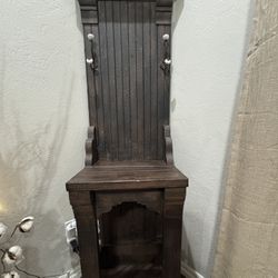 Solid Wood Hall Tree/Shelf