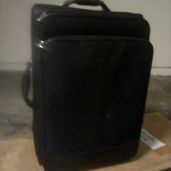 His/Her Black Luxury Gucci Supreme Luggage Case
