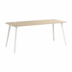 *COSMETIC DAMAGE* Bush Business Furniture Vista 72W Office Desk with Splayed Metal Legs - Natural Elm