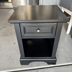 Black Small Nightstand